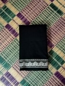 Black And White Mixed Cotton Saree