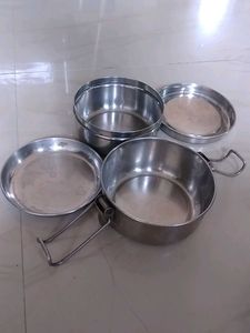 Lunch Carriage,And Tiffin Box,Slightly Used