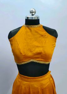 Mustard Colour Designer Boutique Piece For Haldi