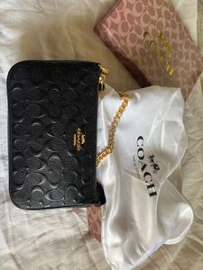 Coach Nolita - Black Engraved Shoulder Bag