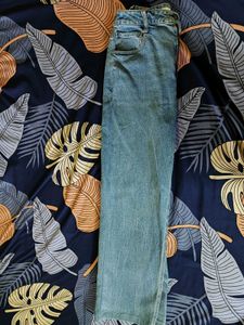 Blue Denim Baggy Jeans