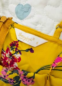 Berrylush Yellow Printed Dress