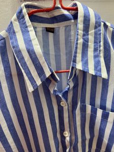 Blue Striped Top