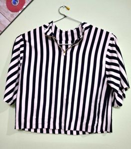 Striped Crop Top