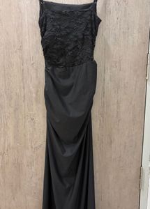 Black Lace Maxi Dress
