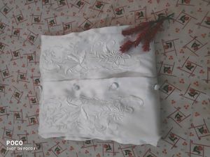 White Satin Embodied Shirt