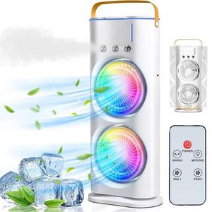 Dual Fan Tower Air Conditioner wdt Remote New Tag