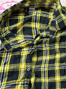 H&M Yellow And Black Shirt