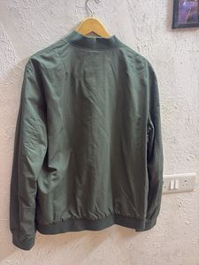 Jack &amp; jones Olive Green Bomber Jacket