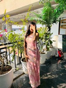 Floral Ribbon Bodycon Dress