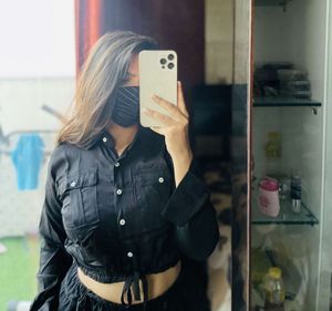 women shirt top double pockets