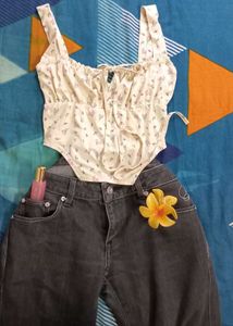 Floral Corset Top