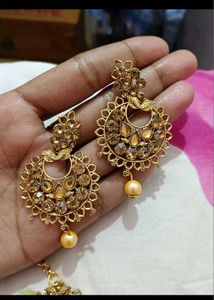 Elegant Maangtika & Earring Set♥️