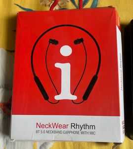 iball Blue Wireless Bluetooth Neckband Headphones