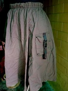 Olive Green Cargo Pocket Skirt