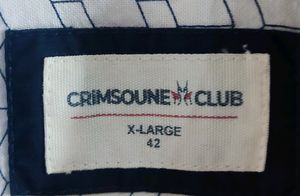 Crimsoune Club White Printed Kamis Shirt For Men