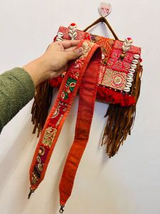 Boho Patchwork Statement Bag