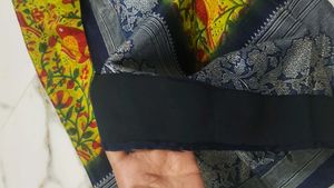 Beautiful Parrot And Floral Saree