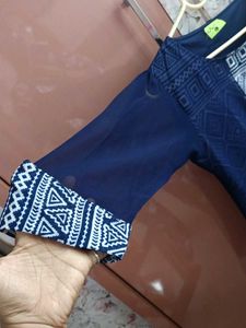 Navy Blue Sheer Cardigan