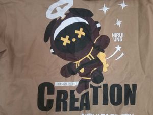 Unisex printed oversized sweatshirt