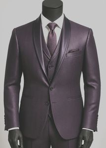 Premium Deep Wine Formal 3Pcs Suit Set