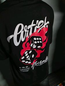 Funky Mens Tshirt Black Dark Tshirt L Size