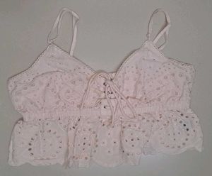 Peach Crop Top