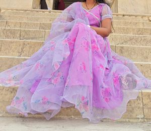 Organza Kurti With Duppta