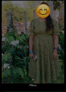 Celebrity inspired Olive Green Midi Dress