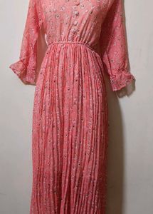 Floral Pink Maxi Dress