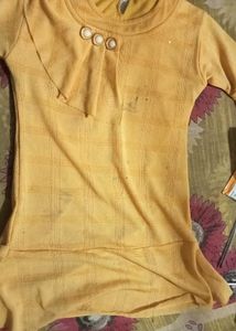 Yellow Casual Top very comfortable fabric