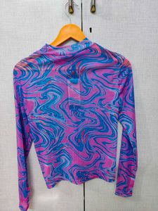 Pink And Blue Top
