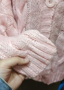 Pink Knit Cardigan