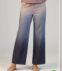 White Chaos Ombre Wide Leg Pants