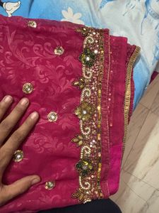 Price Dropped Hand Work Saree