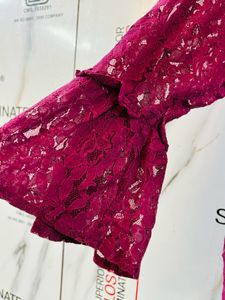 Beautiful Purple Net Top