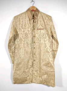 Ethos Gold Brocade Ethnic Kurta Set (Men&#39;s)