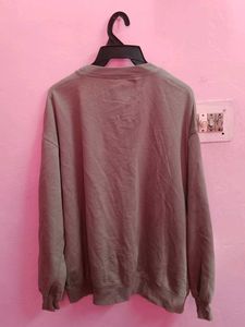 H&amp;M Olive Green Oversized Sweatshirt