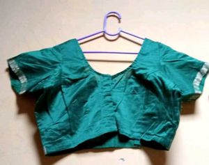 Green Pure Silk Blouse