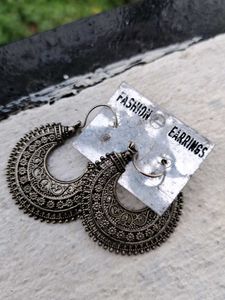 Brass Earing Silver Colour