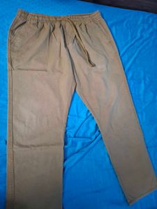 No Fuss L size Men Tshirt &amp; Khaki Casual Trousers