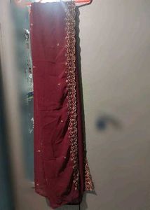 Elegant Maroon Embroidered Anarkali Kurta