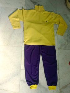 High Neck T-shirt Full Sleeves And Pant Set