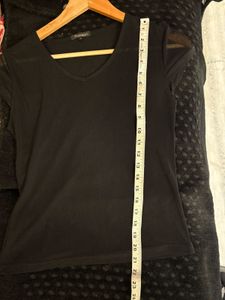 Stylish Black  Mesh Top