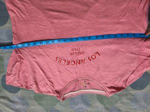 Pink Los Angeles Graphic Tee In XXL Size