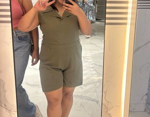 Olive Green Playsuit