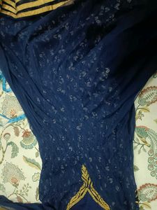 Heavy Party Wear Anarkali &amp; Dupatta In L Size