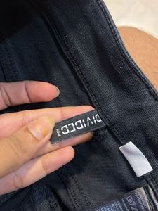 BLACK H&amp;M WIDE LEG JEANS