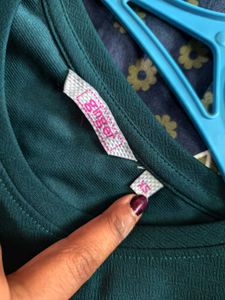 Green Puff Sleeve Top