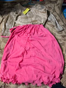 Pink & Gold Kurta Set